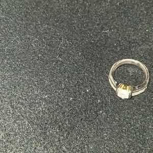 Silver Ring With diamonds